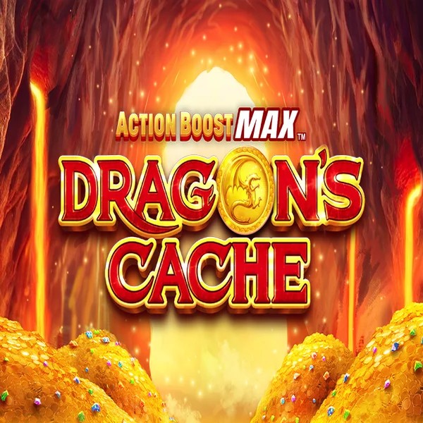 Action Boost Max Dragon's Cache game by SpinPlay Games – logo hosted on Millioner Casino