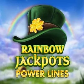 Official Jackpots logo: Rainbow Jackpots Power Lines by Red Tiger Gaming at Millioner Casino