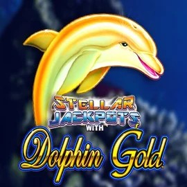 Dolphin Gold with Stellar Jackpots logo by Lightning Box Game at Millioner Casino